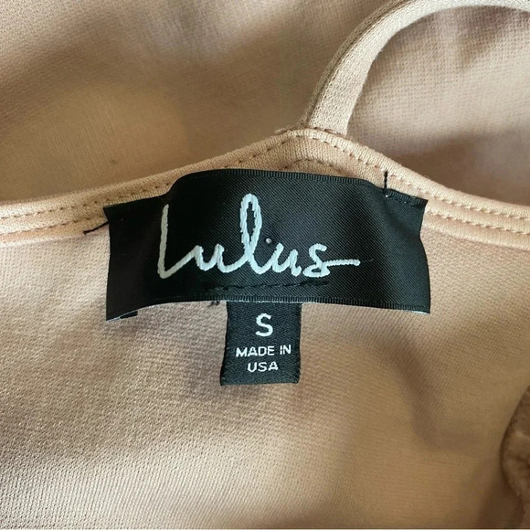 Lulus Small Don't Tell 'Em Blush Pink Bodycon Midi Dress - Picture 8 of 8